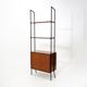 Modular bookcase with metal uprights by Amma Torino, 1960s