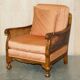 Three-piece bergère set in walnut, Chinoiserie style, from the 1920s, in need of restoration.