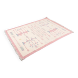 Tapis tissé moderne scandinave vintage, 1970