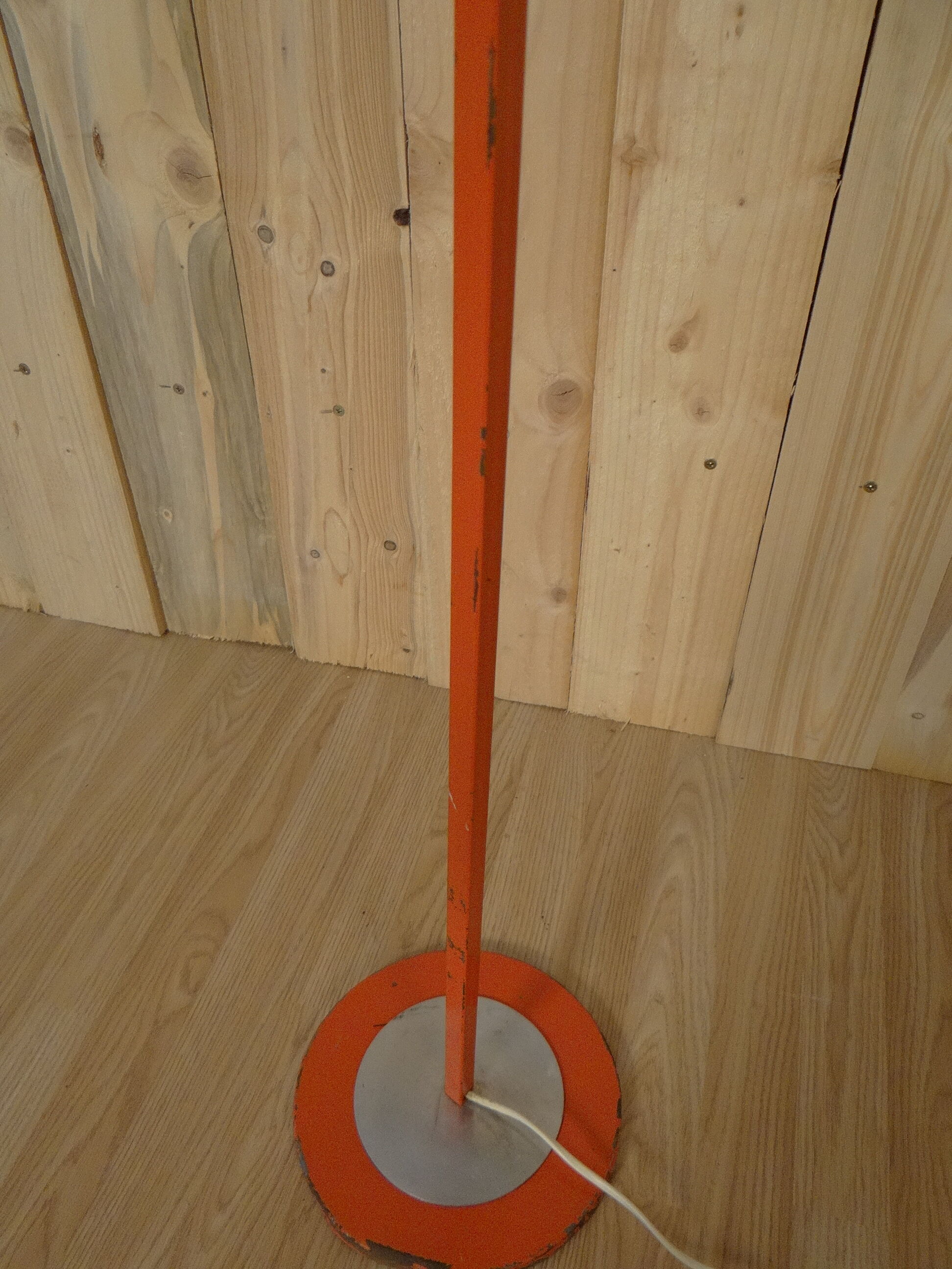 Vintage orange lamppost