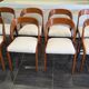 Set of 8 vintage Baumann Gondole chairs, 1960s.