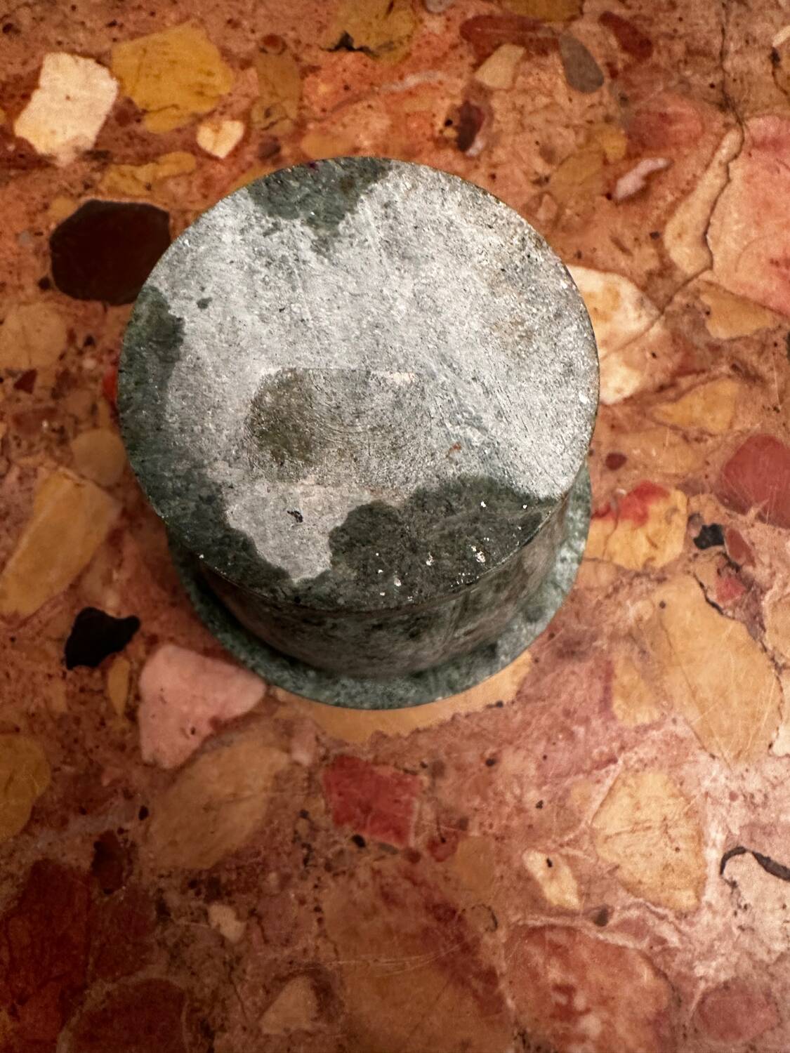 Art Deco period green marble bowl / catchall