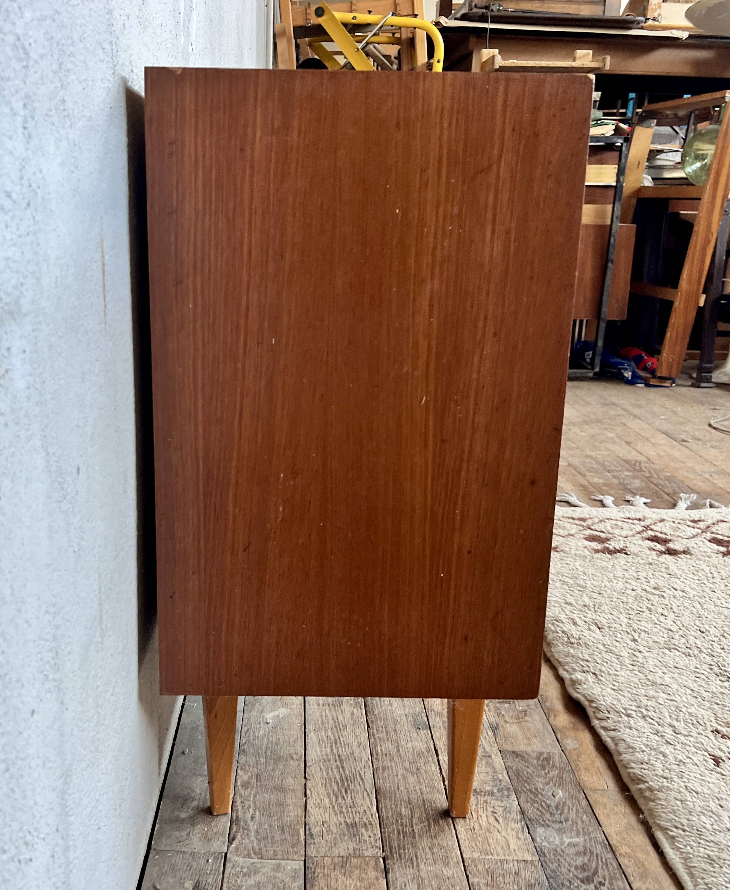 Scandinavian sideboard, vintage TV/hifi unit - 50s/60s - Scandinavian style