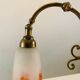 Antique desk lamp - Tulip glass paste signed Muller Frères