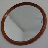 Large teak mirror by Bernhard Pedersen for Viby J. Møbelfabrik, Denmark, 1960s.