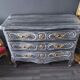 Louis XV style patinated chest of drawers