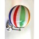 Set of Two Contemporary Multicolor "Rods" Murano Glass Wall Sconces