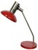 Vintage red east german table lamp from aka leuchten, 1970s