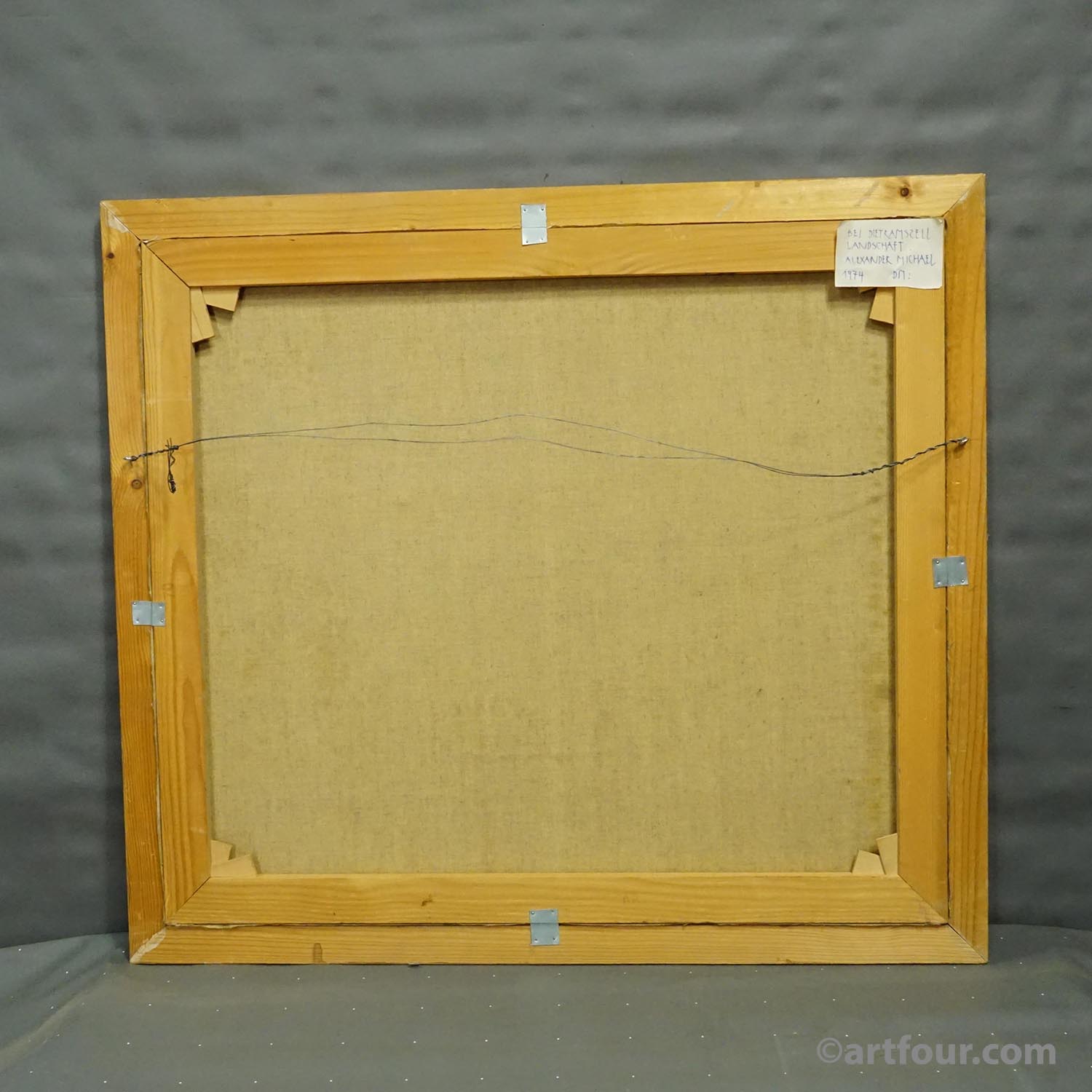 Oil painting by Alexander Michael – Landscape near Dietramszell, 1974