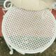 Pair of wrought iron garden chairs patinated 20th century Chairs