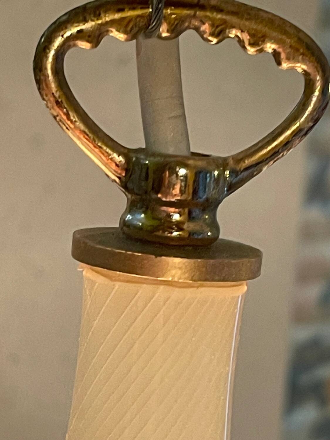Suspension swirl filigrane Murano