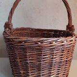 Vintage wicker oval basket