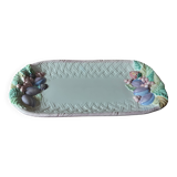 Plat rectangulaire  barbotine