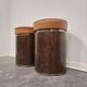 1970s Vintage Wooden Stool – Faux Leather Cushion & Aluminium Trim