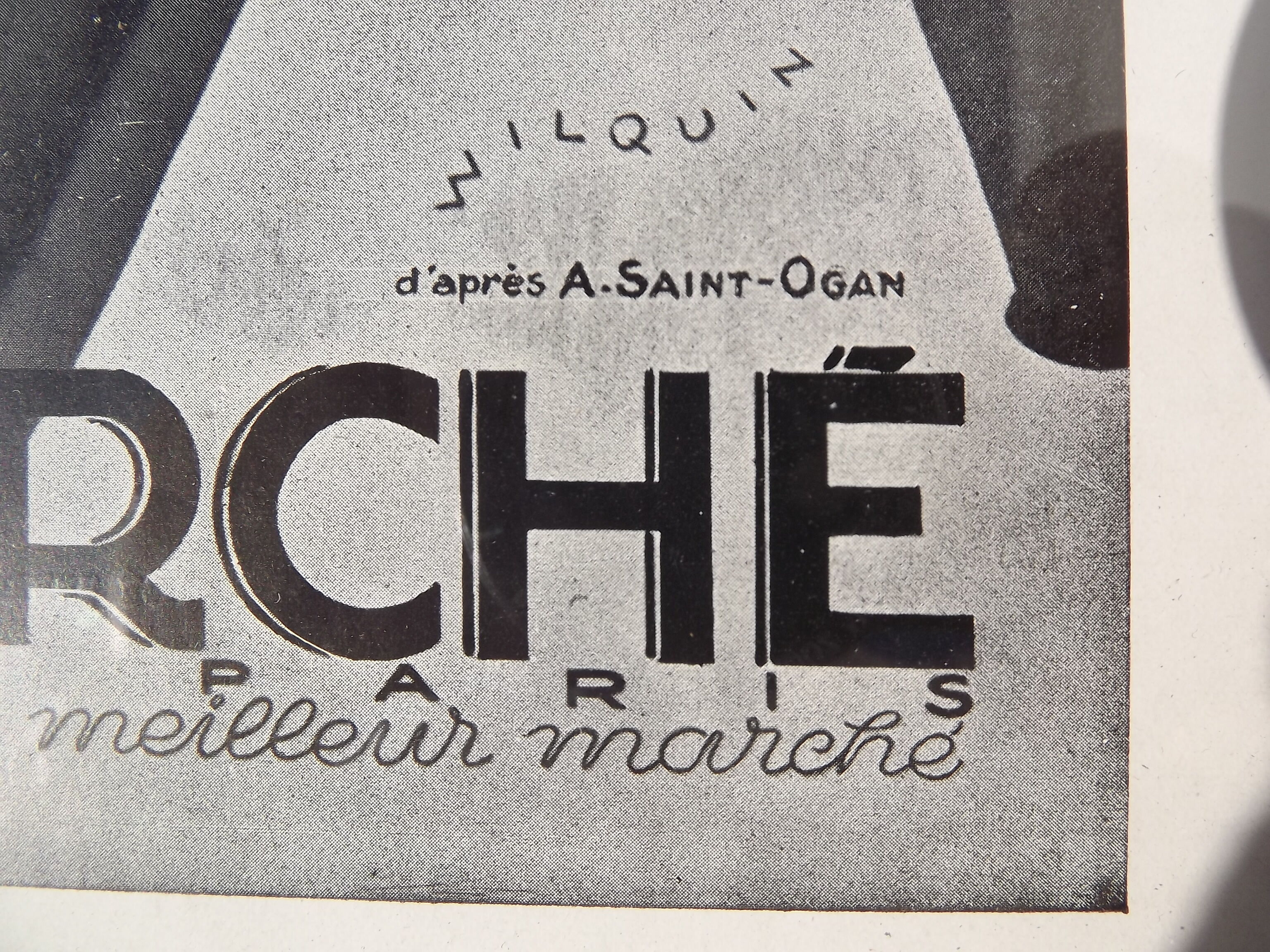 Affiche publiciatire "au bon marché " 1929 par wilquin
