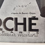 Affiche publiciatire "au bon marché " 1929 par wilquin