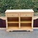 Renovated Parisian-style sideboard in light raw solid wood