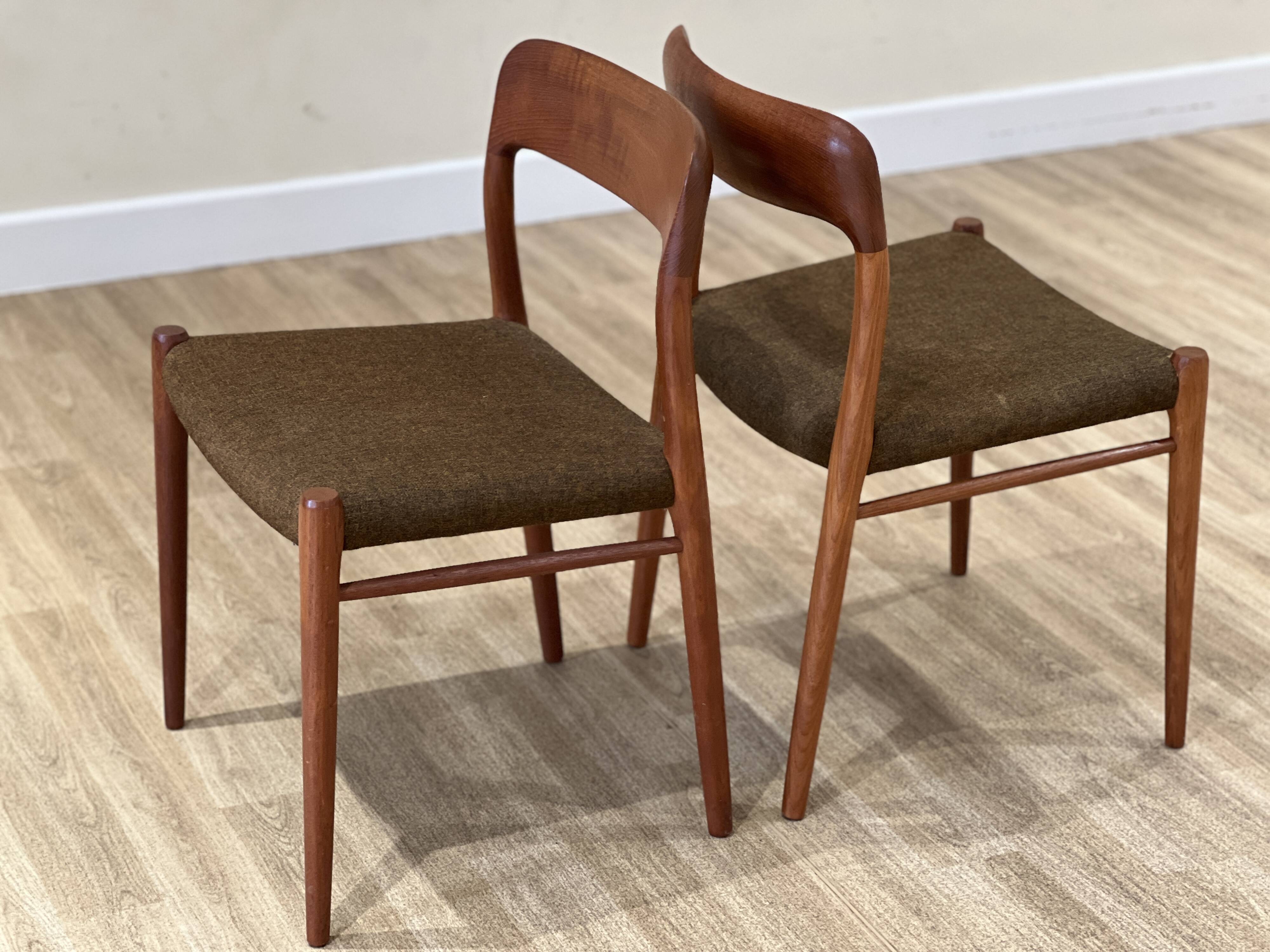 Niels Otto Møller chairs (Model 75) 10 chairs