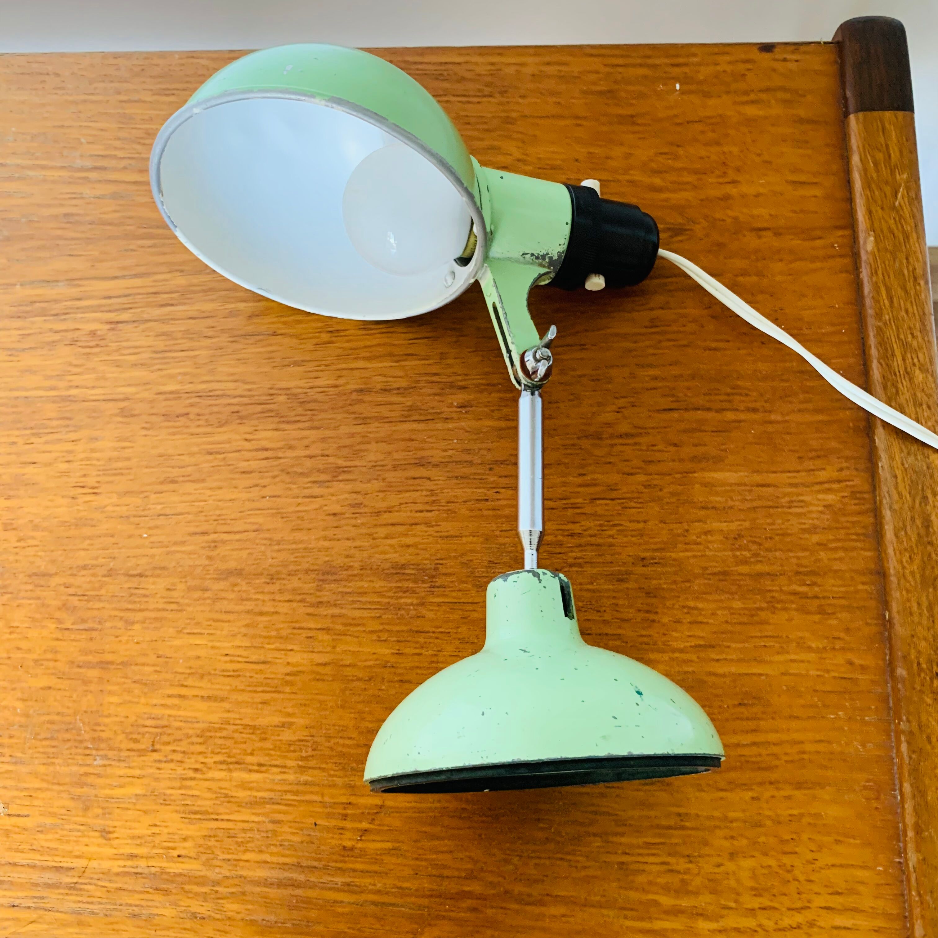 Vintage travel folding lamp Metek 1950