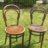 Pair of Thonet bistro chairs