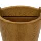Vintage umbrella holder in oak basket storage design of the 1960s minimalis