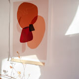 Sunset shapes giclée fine art print, illustration