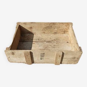 Weathered solid wood box storage Tunis