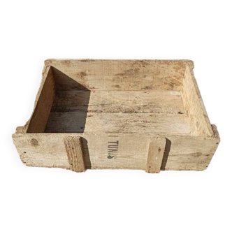 Weathered solid wood box storage Tunis