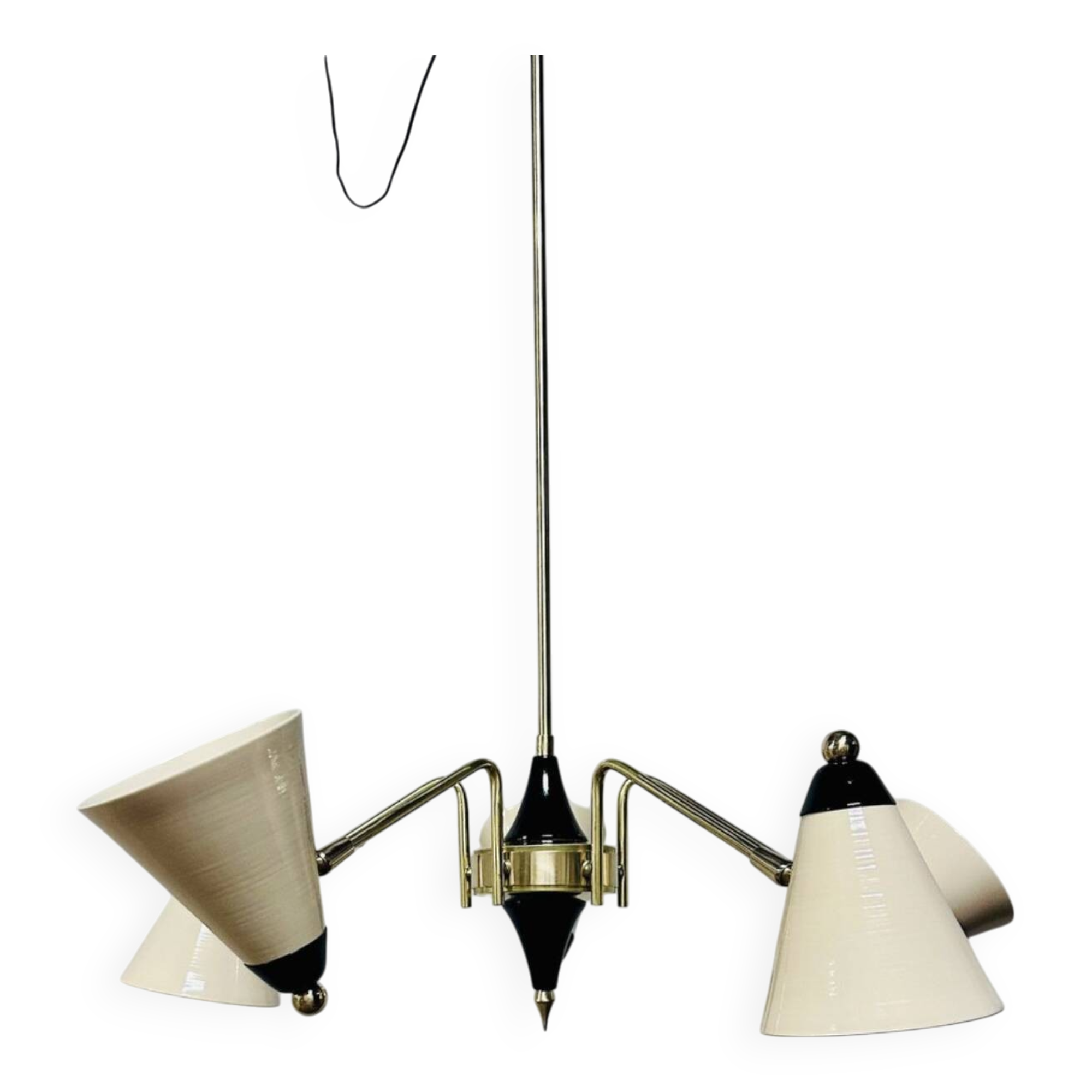 Lampada a sospensione vintage, anni '60