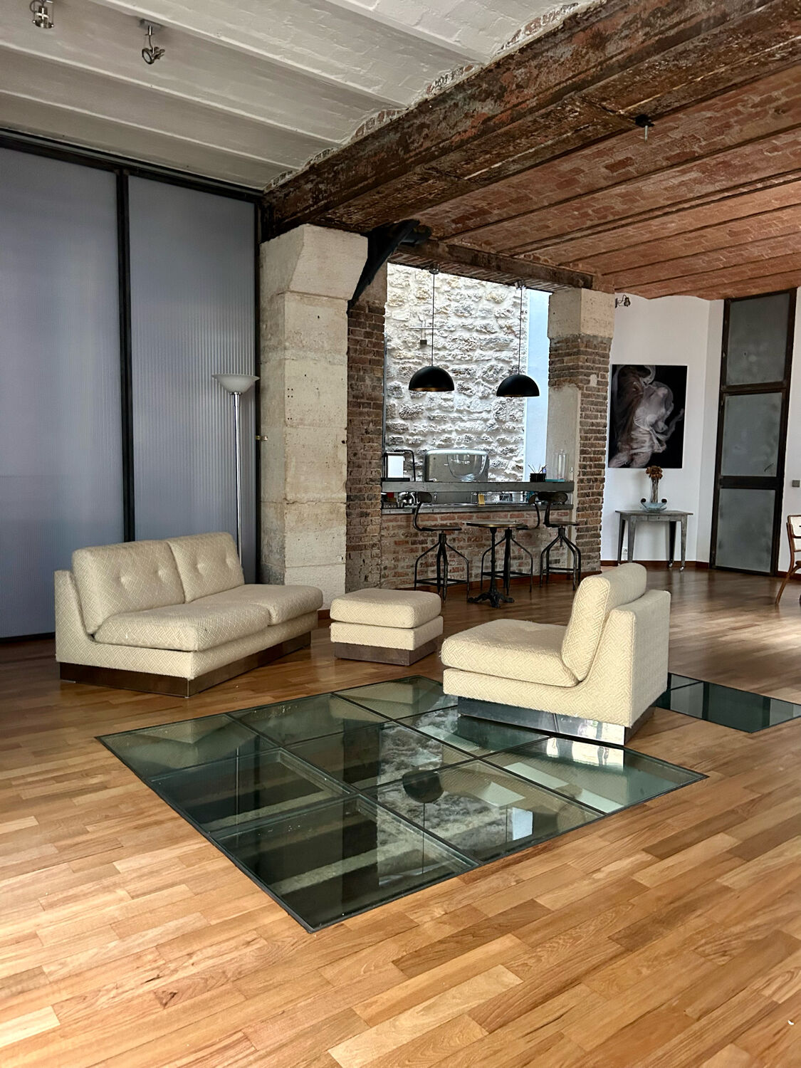 Salon "California" Jacques Charpentier, edition "Flat", France 1970