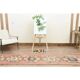 1970s Turkish Oushak Handmade Wool Cotton Orange Runner Rug 82x366