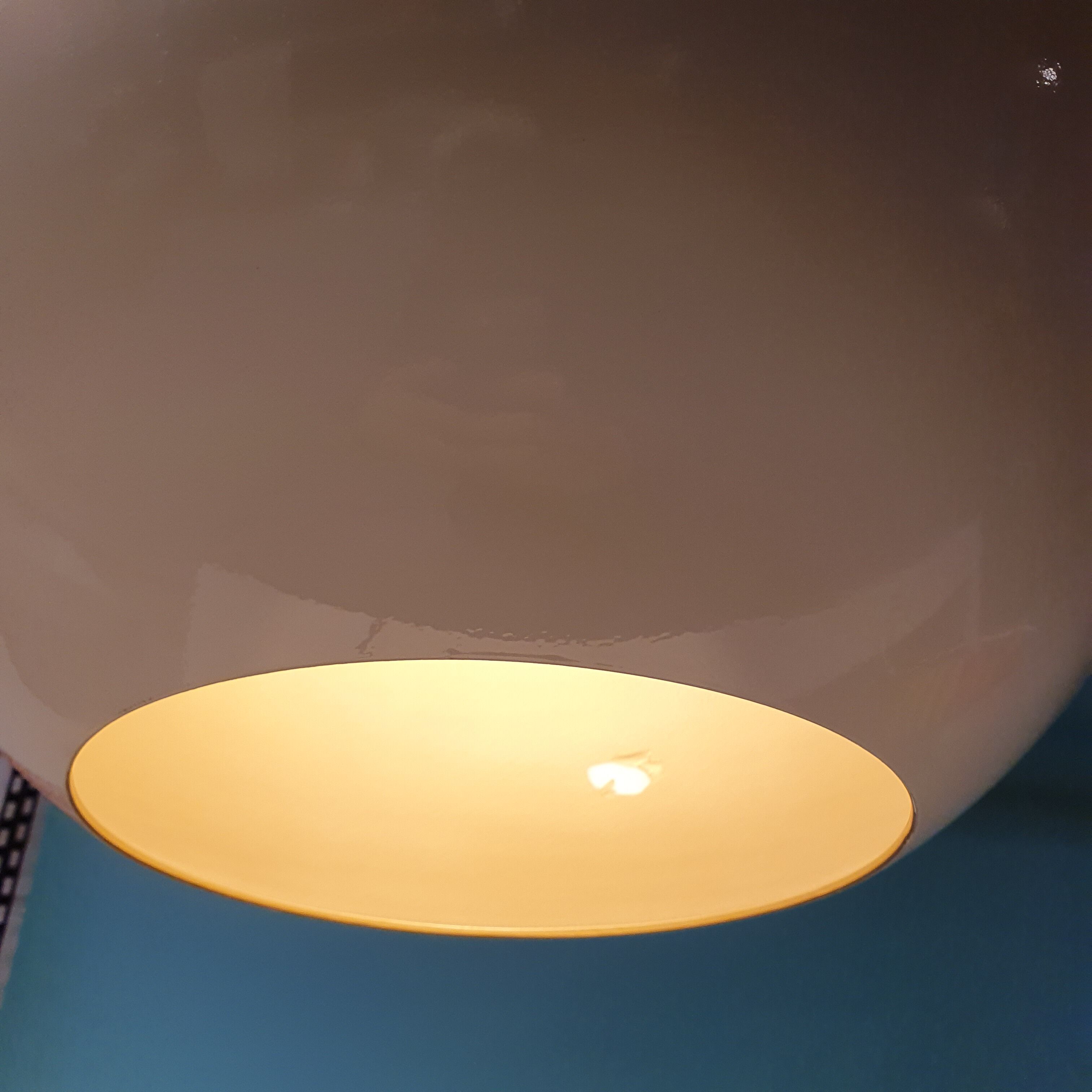 Giant white polyester ball pendant lamp