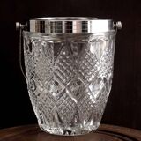 Glass table ice bucket