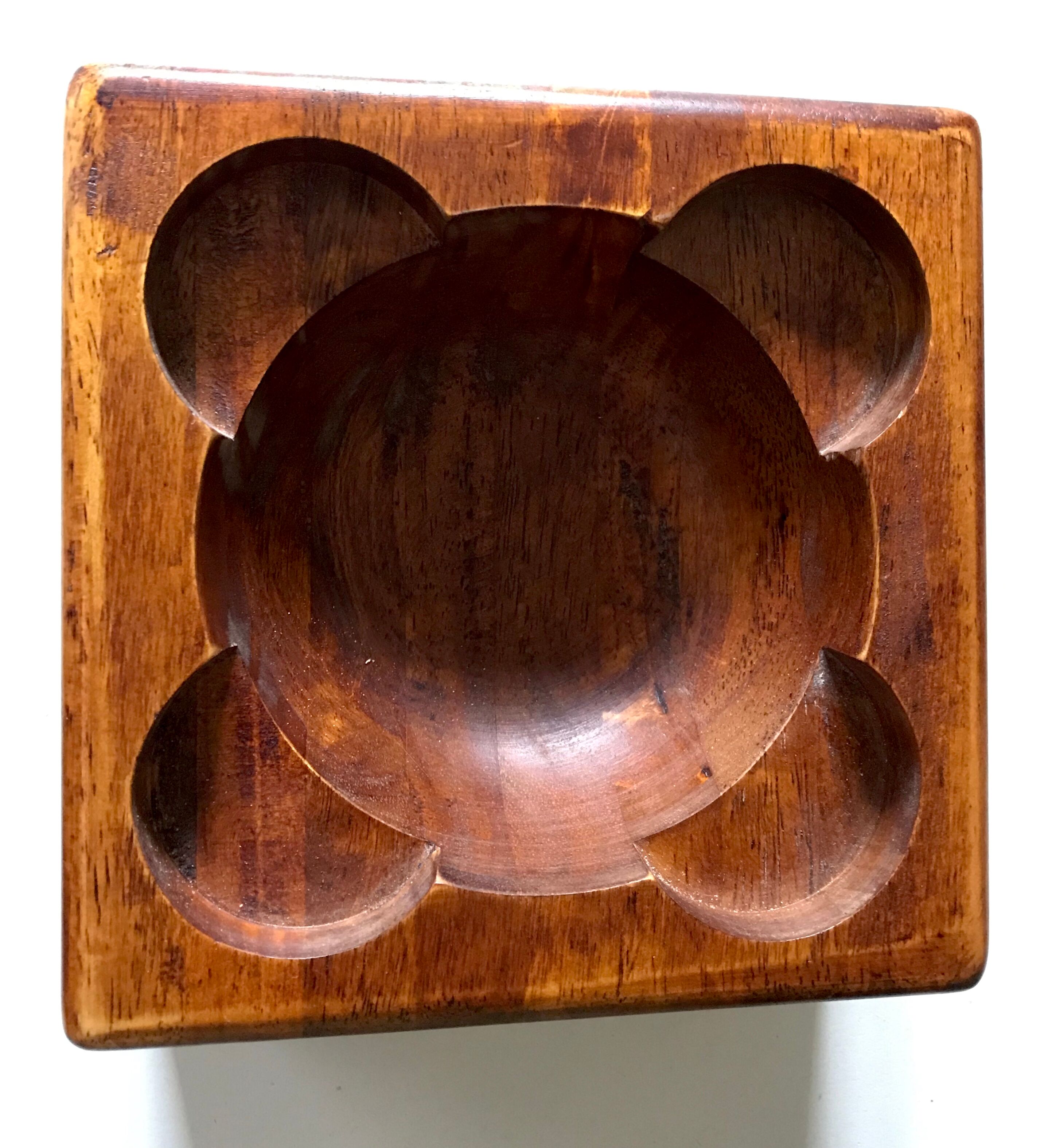 Empty teak pocket, 70s