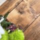 Table de ferme vintage en bois brut