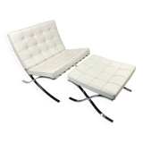 Barcelona chair and ottoman Knoll original — Mies van der Rohe