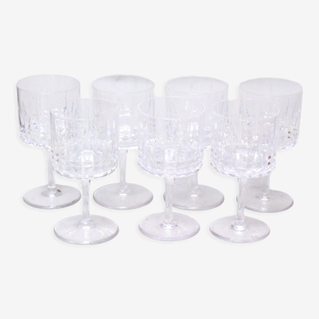 Verres à pied en cristal