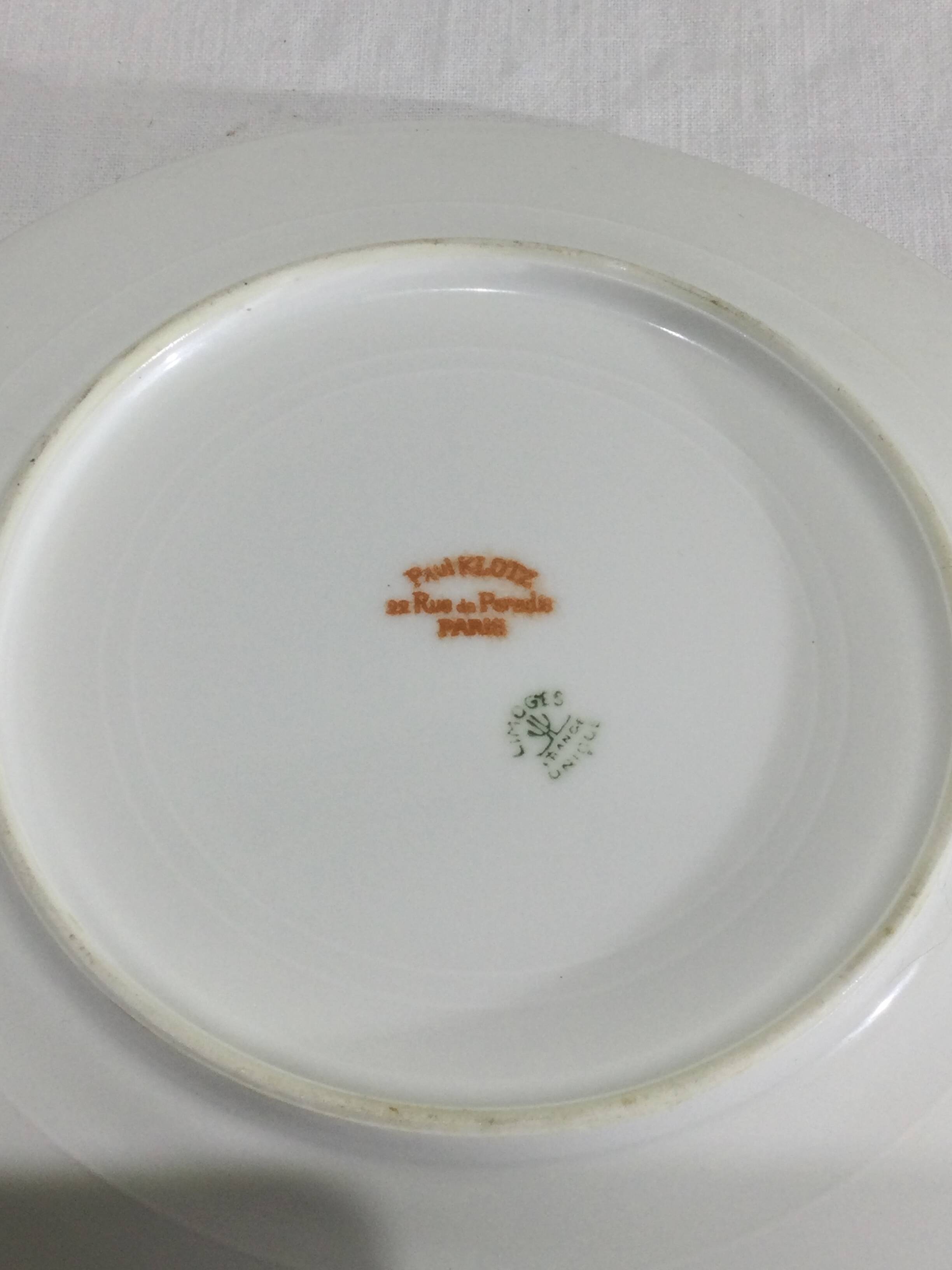 Paul Klotz Limoges porcelain table service