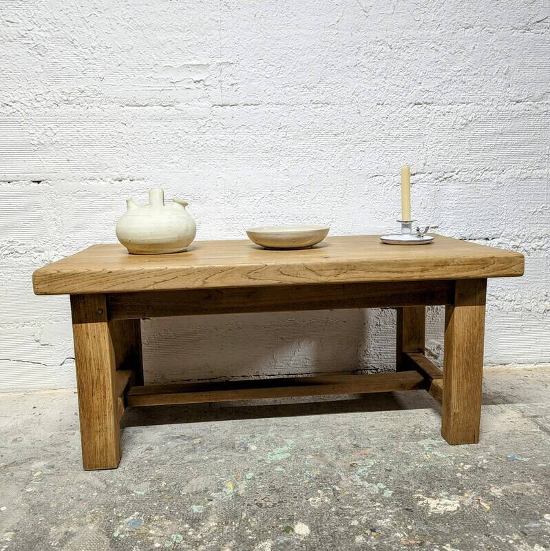 Solid oak coffee table