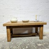 Solid oak coffee table
