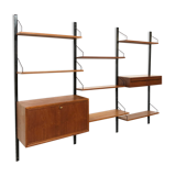 Vintage Poul Cadovius Royal System Wall Console