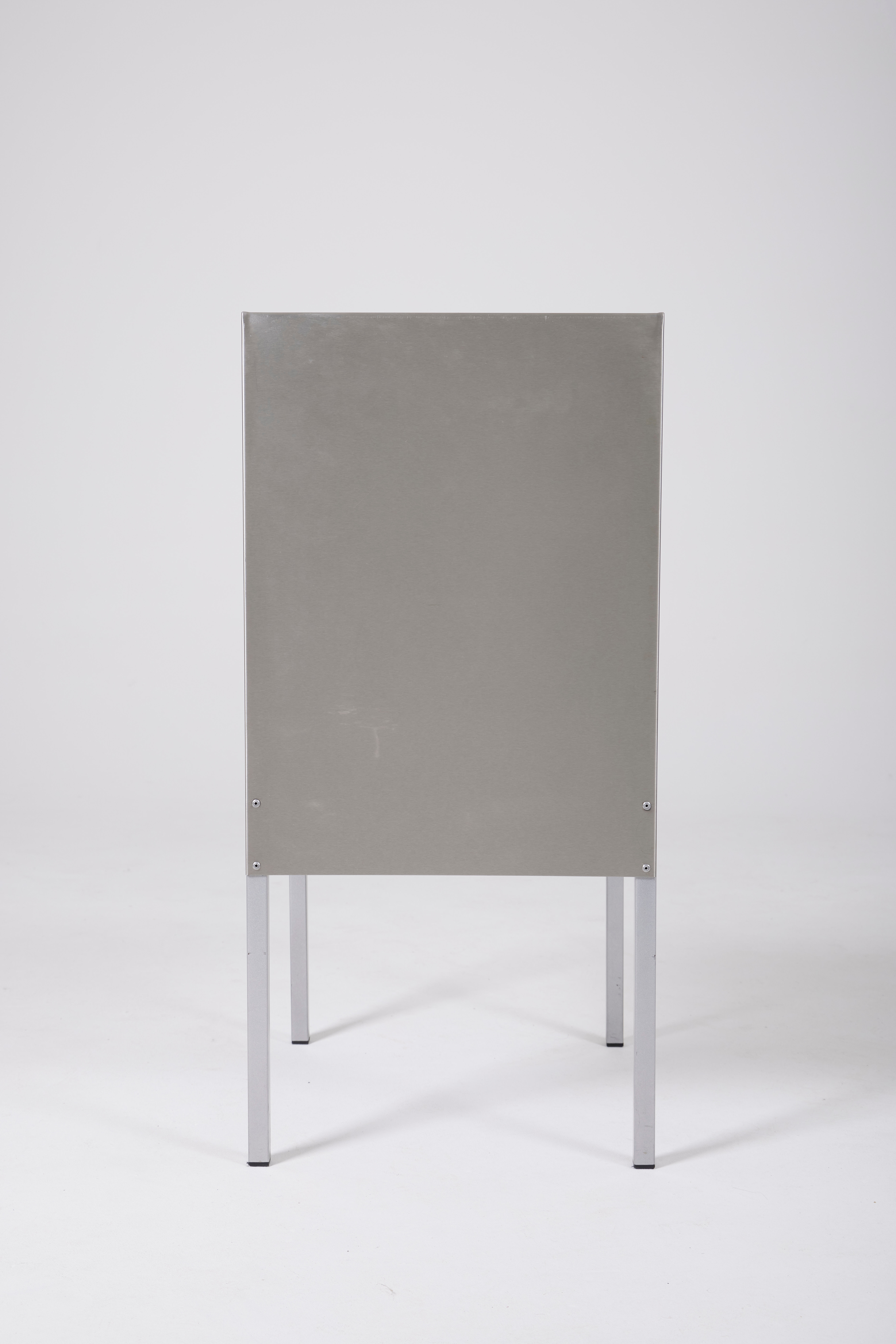 Ensemble de chaises en aluminium, Belgique 1980s