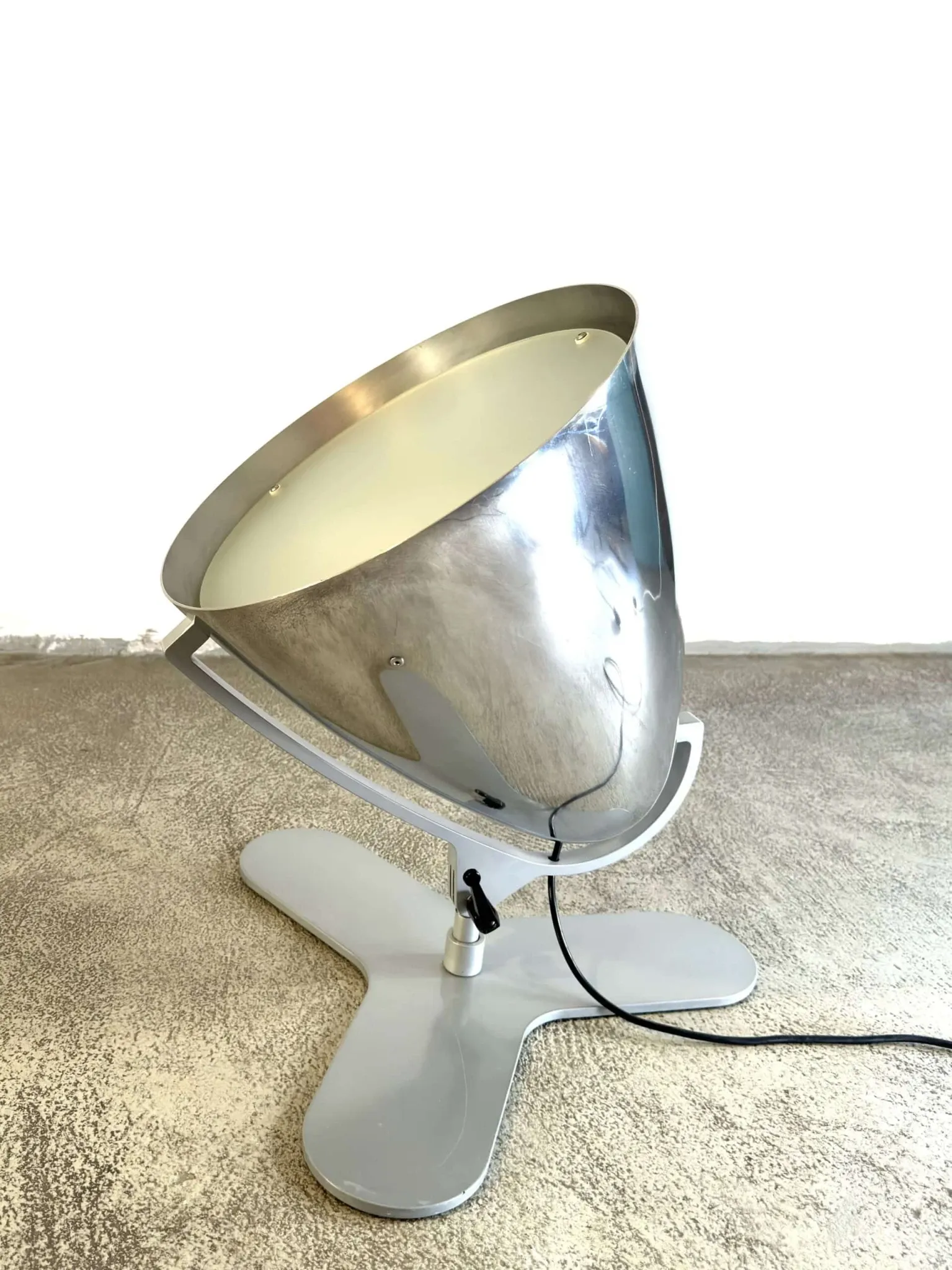 Faro 'Base 2' Floor Lamp By Hannes Wettstein For Pallucco, Italy, 1980S