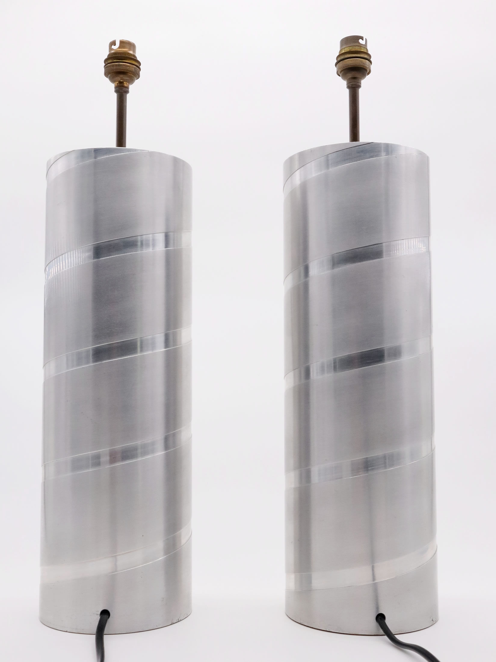 Tube lamps in aluminum 1970