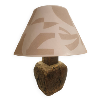 Petrified wood lamp