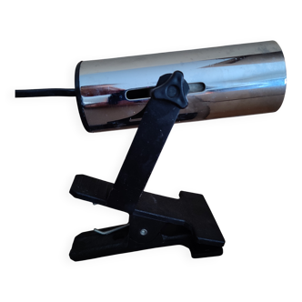 Chrome clamp spotlight from the 80s by Targetti.