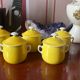 5 small fine porcelain cream pots