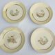 Set 12 assiettes Gien 1960 jardins japonais variations en jaune mineur