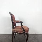 Pair of Louis XV period oak armchairs