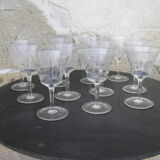 Série de onze verres anciens